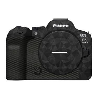 Imagem de Mebont Adesivo de capa de câmera antiarranhões para Canon EOS R6 Mark II película protetora do corpo da câmera sem espelho anti-desgaste decoração protetora da pele #Triângulo preto