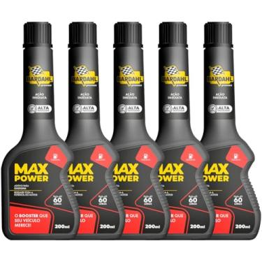 Imagem de Kit 5 Aditivos Combustível Max Power 200ml Bardahl ADITIVO MAX POWER