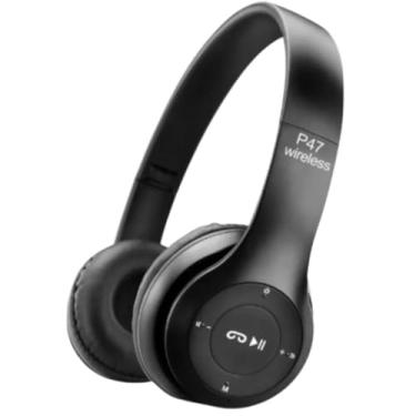 Imagem de Headphone Sem Fio P47 Bluetooth 5.0 – Fone de Ouvido com Graves Potentes, Microfone e Bateria Durável