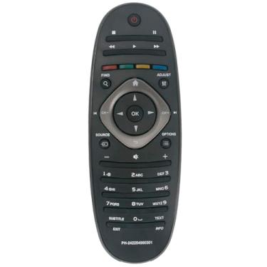 Imagem de 242254990301 Controle remoto de substituição compatível com Philips TV 22PFL3206H/12 22PDL4906H/12 26PFL3606H/12 32PFL3506H/12 32PFL5806K/02 32PFL5206H/12 32 PFL5406H/12 32PFL6606H/12