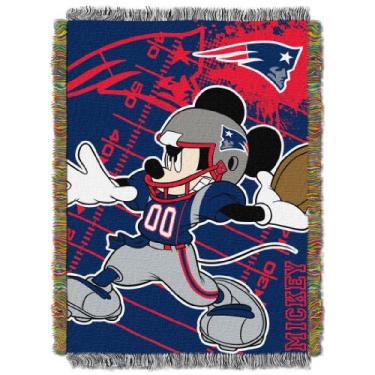 Imagem de Cobertor NORTHWEST NFL New England Patriots, tecido tapeçaria, 122 x 152 cm, Mickey Mouse
