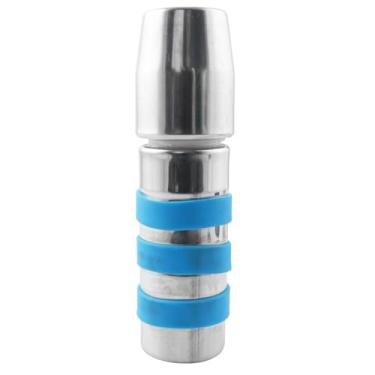 Imagem de LQ Industrial Gancho de varal de tubo de aço inoxidável de silicone macho com trava de extensão de tubo de 12 cm de altura para cabo de mastro telescópico para vassouras, roupas, garfos, acessório de