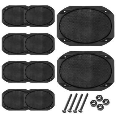 Imagem de Kit 10 Telas Alto Falante 6x9 Polegadas Com Parafusos Forro - PERMAK