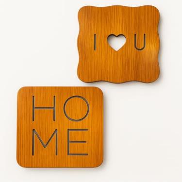 Imagem de Descanso de Panela Decorativo em Bambu, 2 Unidades, Design Lindo, Suporte para Panelas Quentes, Base de Mesa. BELLA GRACE