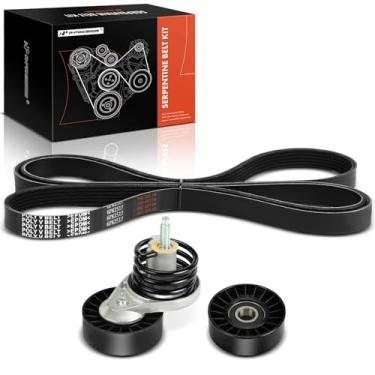 Imagem de A-Premium Kit De Transmissão Por Correia Serpentina Com Tensor E Polia Intermediária Para Motor Compatível Ford F-150 F150, F-250 F250, F-350 F350, Bronco, 1993 1994 1995 1996, 5.0L