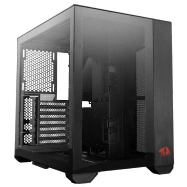 Imagem de Gabinete Gamer Lian Li x Redragon O11DYNAMIC Mini - Vidro Temperado Mini Tower Preto - 011DMINI-RD-X