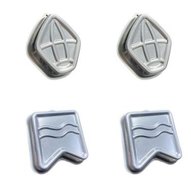 Imagem de Kit Festa Junina - 2 Balão- 2 Bandeirinha Formas De Bolo em Aluminio -