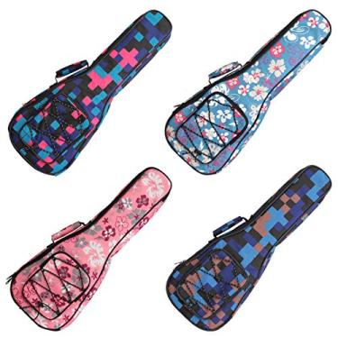 Imagem de Longteam Estojo impresso para ukulele de 10 mm, esponja, portátil, impermeável, bolsa p...