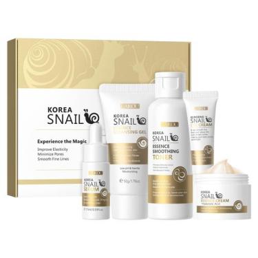 Imagem de Conjunto de cuidados com a pele LAIKOU Snail and Ginseng com gel de li