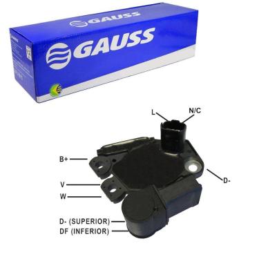 Imagem de Ga984 - Regulador De Voltagem - Clio 1999 A 2016 / Kangoo 2002 A 2024 / Megane 2002 A 2014 / Scenic 2002 A 2010 - Gauss