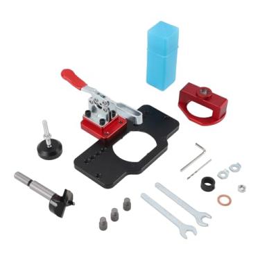 Imagem de Liga de alumínio profissional de alumínio Proférito de gabarito de dobradiça 35 mm Localizador de perfuração do painel do painel de 35 mm