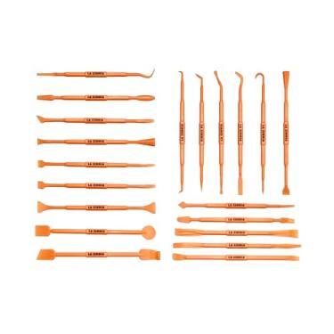 Imagem de Conjunto de ferramentas de coleta delicada de 20 peças, kit de raspador e barra de puxão, minipalheta multifuncional de duas extremidades e ferramentas de gancho, para vários trabalhos, limpe detalhes