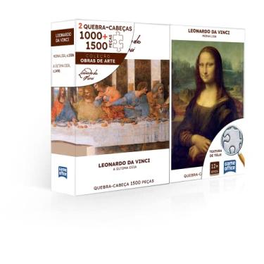 Imagem de Toyster - Quebra-cabeça: Leonardo da Vinci: Monalisa e A Última Ceia - Combo 1000 + 1500 peças - Game Office