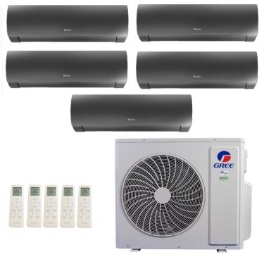 Imagem de Ar-Condicionado Multi Split Inverter Gree 48.000 (4x Evap HW 12.000 + 1x Evap HW 24.000) Quente/Frio 220V