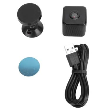 Imagem de Câmera de Fidelidade sem fio Miniatura 1080p HD Smart Security Cube com detecção de movimento de visão noturna para segurança doméstica esportes ao ar livre BAB preto 3.2x3.2cm