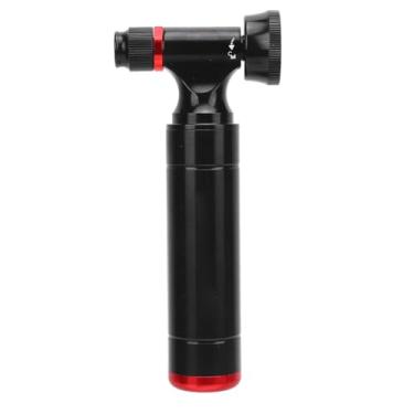 Imagem de Zerodis Inflato de Pneu de Bicicleta CO2 Com Manômetro, Mini Bomba de Bicicleta de Liga de Alumínio para Válvula Francesa, Bomba Fácil de Transportar