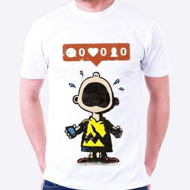 Imagem de Camiseta Do Snoopy Charlie Brown Forever Alone-Masculino
