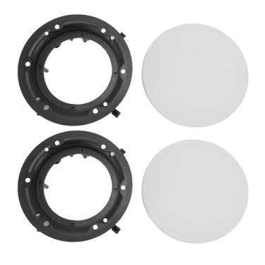 Imagem de Zopsc 2PCS Teto Speaker Grille Covers Magnetic Metal Mesh Car Speaker Subwoofer Guard Protector para Supermercado e Carro