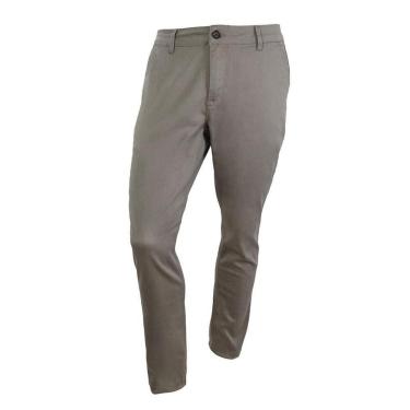 Imagem de Calça Sarja Masculina Lado Avesso Skinny Verde Musgo - LH171-Masculino