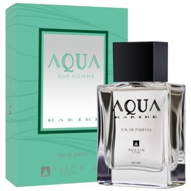 Imagem de Perfume Masculino Aqua Marine 50ml Eau de Parfum Fragrância Aquática Moderna Frescor Intenso Madeiras Transparentes