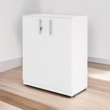 Imagem de Armário Balcão 02 Portas Light Branco - Pleno Móveis
