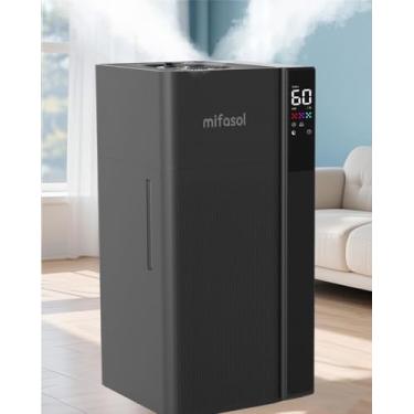 Imagem de mifasol Umidificadores para quarto grande, umidificador de névoa quente e fria de 20 litros, umidifica áreas maiores de forma rápida e uniforme, bicos duplos de névoa e atomizadores, planta/comercial