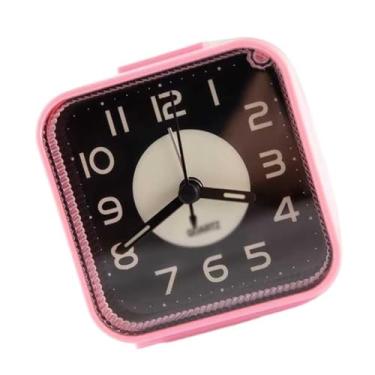 Imagem de Despertadores 3 Polegada despertador analógico para quarto sala de estar estudo dormitório escolar com luz noturna despertador multifuncional Relógio de cabeceira
