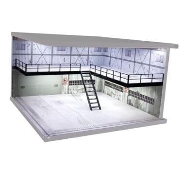 Imagem de TTETTZ 1/64 Modelo de cena de carro Mini Caixa de armazenamento de estampa de exibição de brinquedos para carro para hobby Modelo de carro, Indústria Elegante