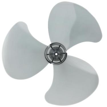 Imagem de DOITOOL Conjunto de 3 lâminas de ventilador de plástico universal de 40,6 cm de substituição com tampa de porca, folhas de ventilador elétrico para ventilador de mesa e pedestal