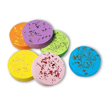 Imagem de Comprimidos de chuveiro de aromaterapia, comprimidos de sal de banho de aromaterapia para controlar a oleosidade, esfoliar e hidratar a pele, vaporizadores, vaporizadores de chuveiro para alívio da