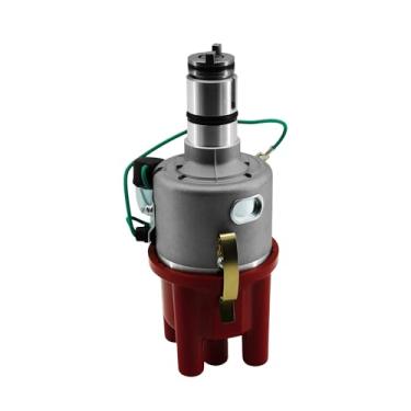 Imagem de RABROPAR Distribuidor de ignição com rotor de tampa compatível com motores Volkswagen VW Beetle Campmobile Fastback Rabbit Scirocco 1.5L 1.6L, compatível com Transporter 1.2L 1.5L 1.6L