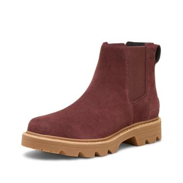 Imagem de Sorel Bota feminina impermeável Revel Rd Chelsea, Redwood/Gum 10, 42