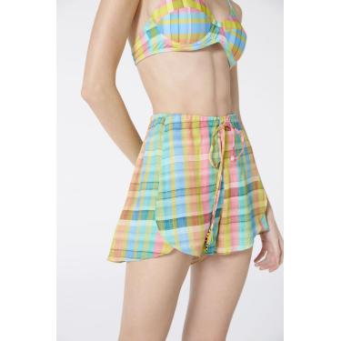 Imagem de SHORT TULIPA XADREZ CANDY, BLUEMAN,ADULTO FEMININO, XADREZ CANDY, P