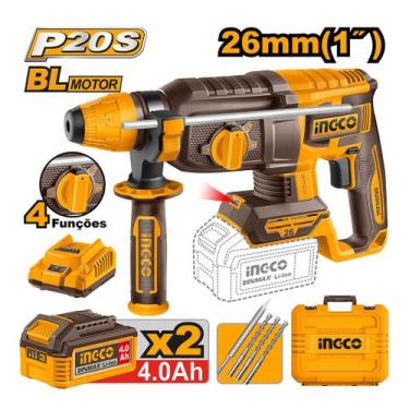 Imagem de Martelete Combinado SDS Plus à Bateria 20V Linha P20S INGCO