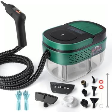 Imagem de hotoby Limpador A Vapor Portátil Com Controle De Alça, Tanque De Água Grande De 1,6 L, Ajustável Em 3 Níveis, Mangueira Espessada, Limpador A Vapor Portátil, Vaporizador Pressurizado De Alta Tempera