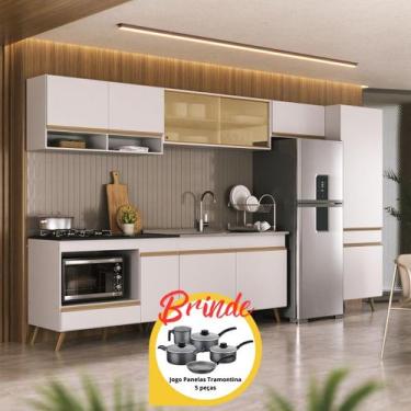 Imagem de Cozinha Completa Balcão para Cooktop Veneza MP2276 Multimóveis Brinde 