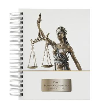 Imagem de Agenda Advocacia 2026 Personalizada Com 6 Capas Miolo Azul (CAPA 6)