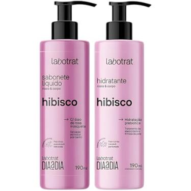 Imagem de Kit Sabonete Liquido + Hidratante Corpo E Rosto Labotrat Dia A Dia Cheiro De Fruta Hibisco 190ml