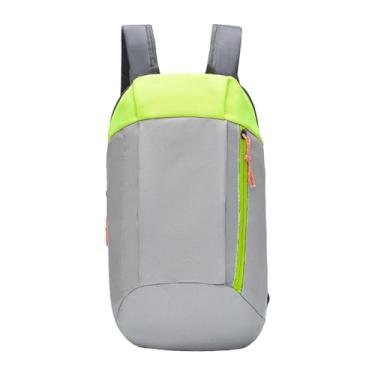 Imagem de Aymzbd Mochila de viagem casual, mochila resistente à água para acampamento, viagem curta, Verde Cinza