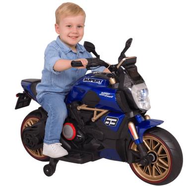 Imagem de Moto Elétrica Infantil Biemme Power Duo Azul 12V