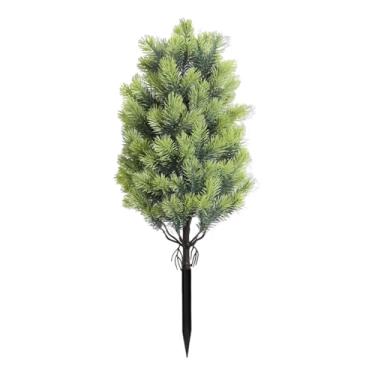 Imagem de ＡＷＨＡＯ Árvore artificial, árvore falsa com espiga de chão, planta artificial decorativa, vegetação para pátio, ambiente interno e externo, Verde