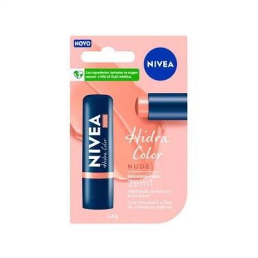 Imagem de Hidratante Labial Nivea Hidra Color 2 em 1 Nude 4,8g