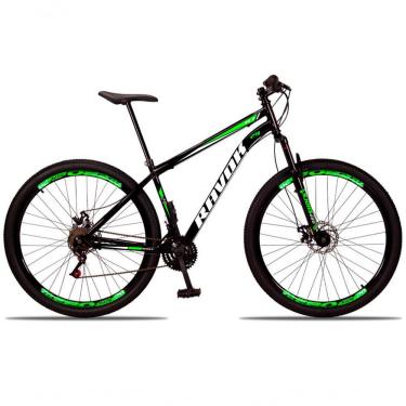 Imagem de Bicicleta Aro 29 Suspensão Shimano Bike 21 Marchas Aço Verde