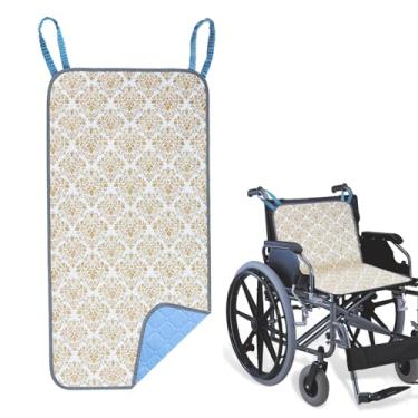 Imagem de JFHNMLW Almofadas de cadeira de rodas para incontinência altamente absorvente à prova d'água para idosos (branco-amarelo)