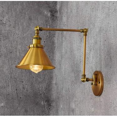 Imagem de Lâmpada De Parede Vintage Com Braço Oscilante Estilo Loft Ajustável 1 Luz Luminária De Parede Industrial Para Leitura De Quarto Corredor