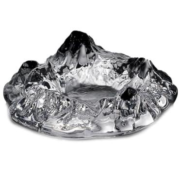 Imagem de Cinzeiro Iceberg Cinzeiro de vidro de cristal para mesa adequado para decoração interna ou externa de casa e escritório