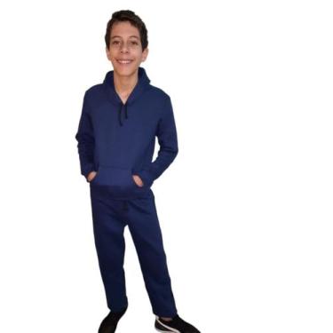 Imagem de Conjunto moletom infantil Azul marinho 6 a 10 anos - Bella Toft, Azul,