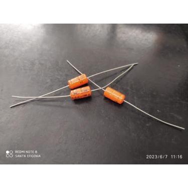 Imagem de 4x Capacitor Eletrolitico 2,2uf/100v Axial 85 6,3x11mm - Siemens
