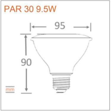 Imagem de Kit 12 Lampadas Led Par30 9,5W 3000K 900Lm Biv G4 - Osram - Ledvance