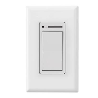 Imagem de micmi Interruptor De Luz Dimmer Micmi, Deslizante 3 Vias/Pólo Único, Funciona Com Lâmpadas Incandescentes 600 W, Halógenas E Led Reguláveis 150 Tampa Placa Parede Incluída, Listado Pela Ul (Pacote 1